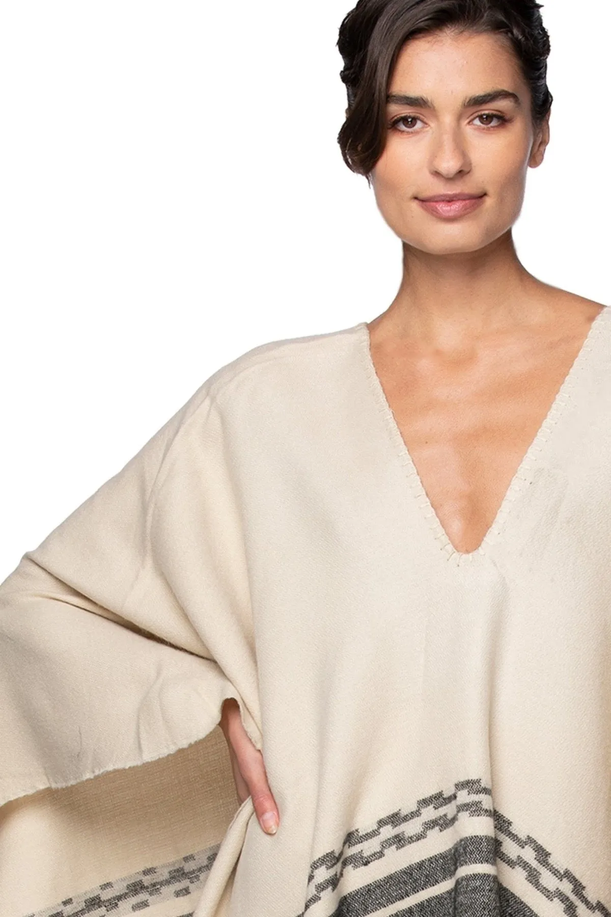 Rolling Stone Woven Blanket Poncho
