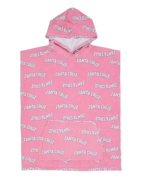 Santa Cruz College Arch Poncho Towel - Pink