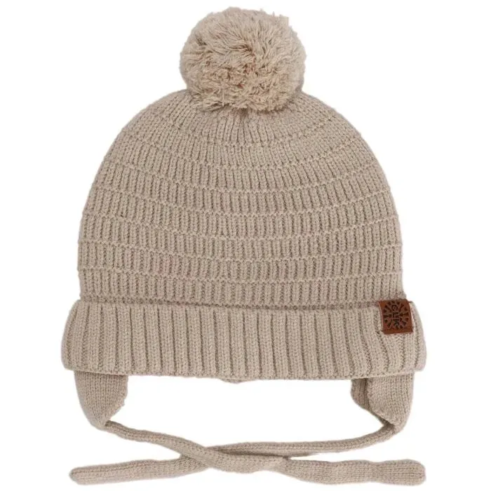 Soft Touch Knit Hat, Beige