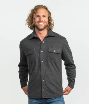 Southern Shirt Co. Stretch Twill Shacket- Asphalt