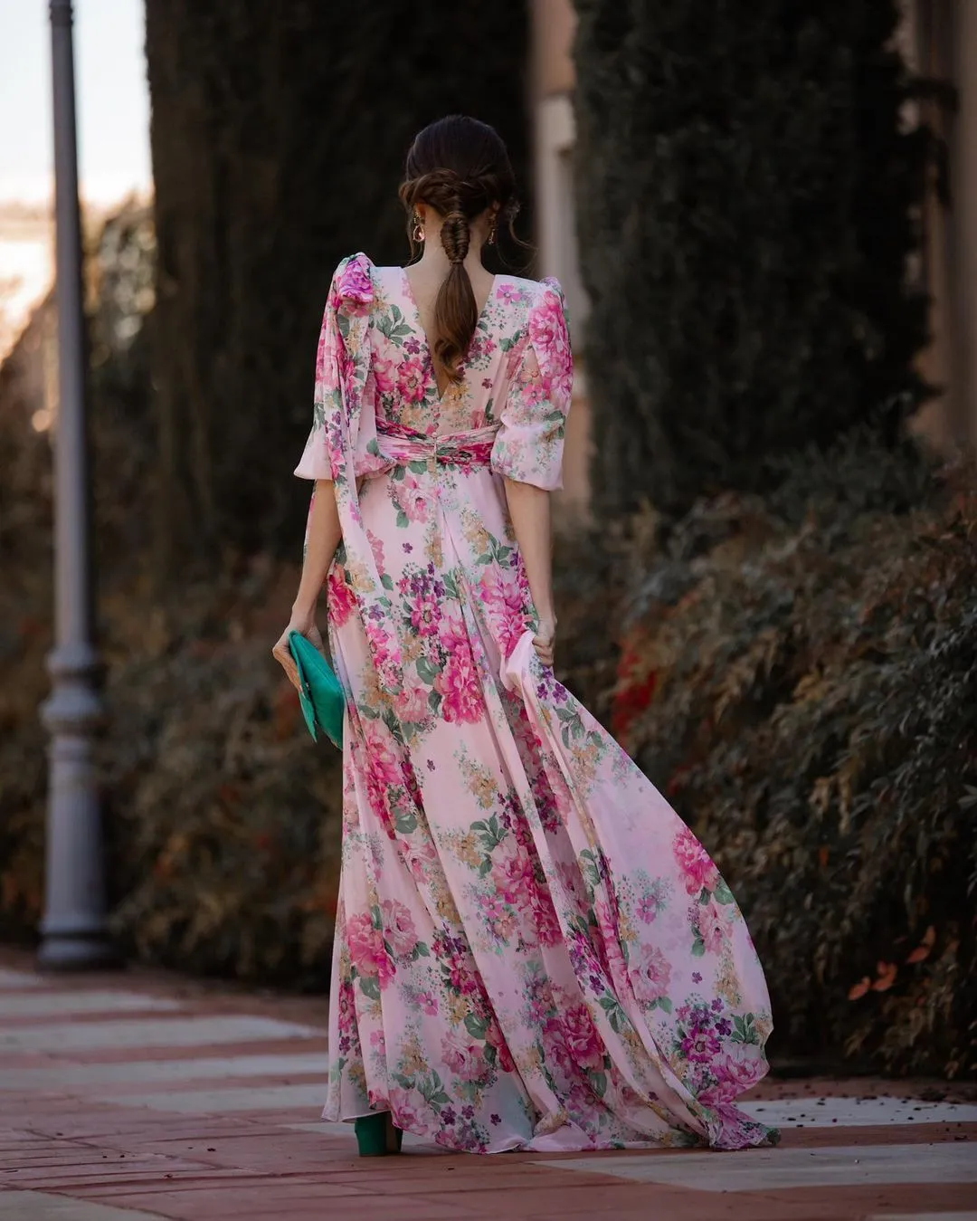 Spring Pink Floral Dress