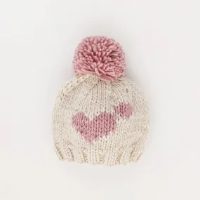 Sweetheart Knit Beanie Hat Rosy Baby & Kids