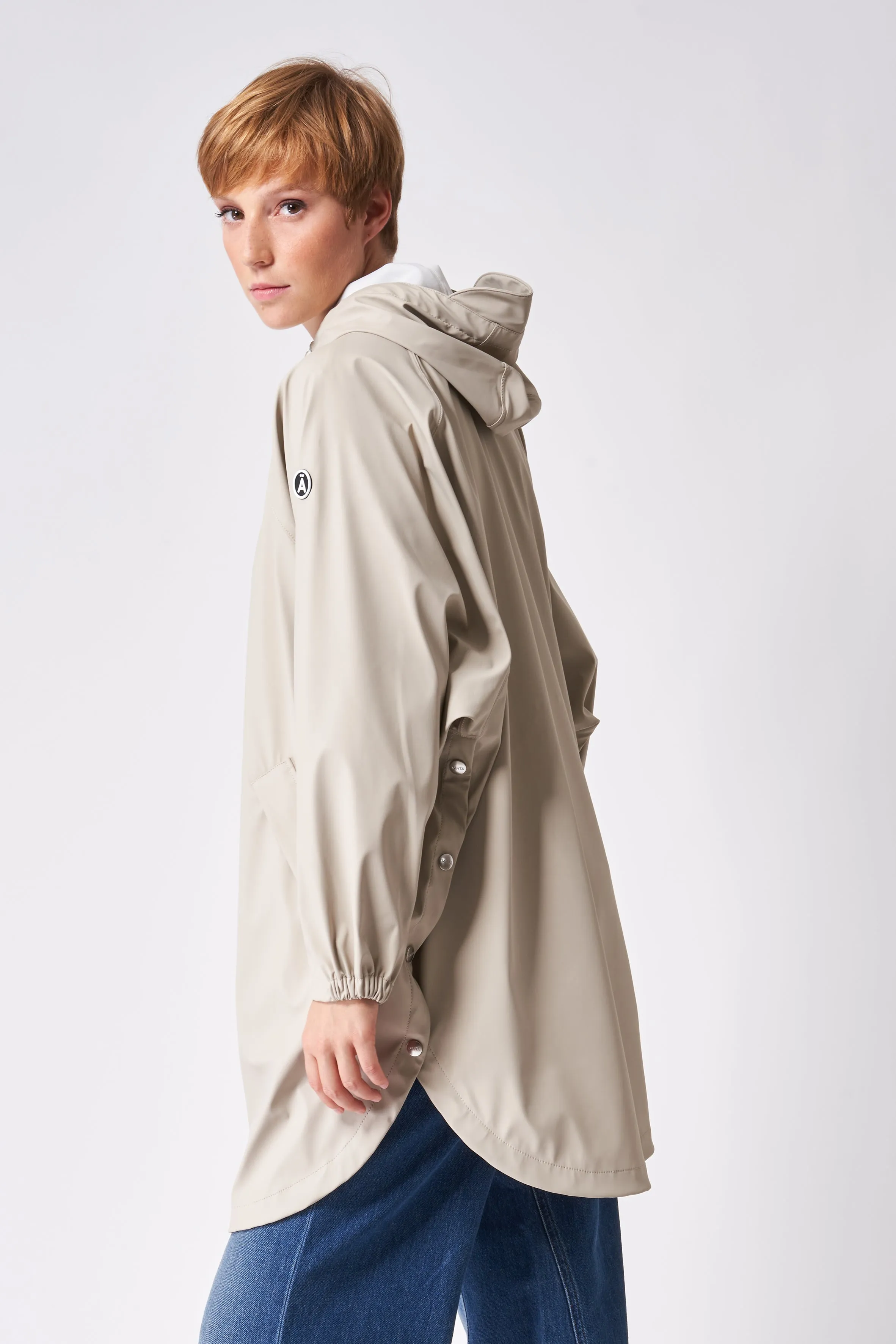 Tanta Sky Raincoat- Stone Grey