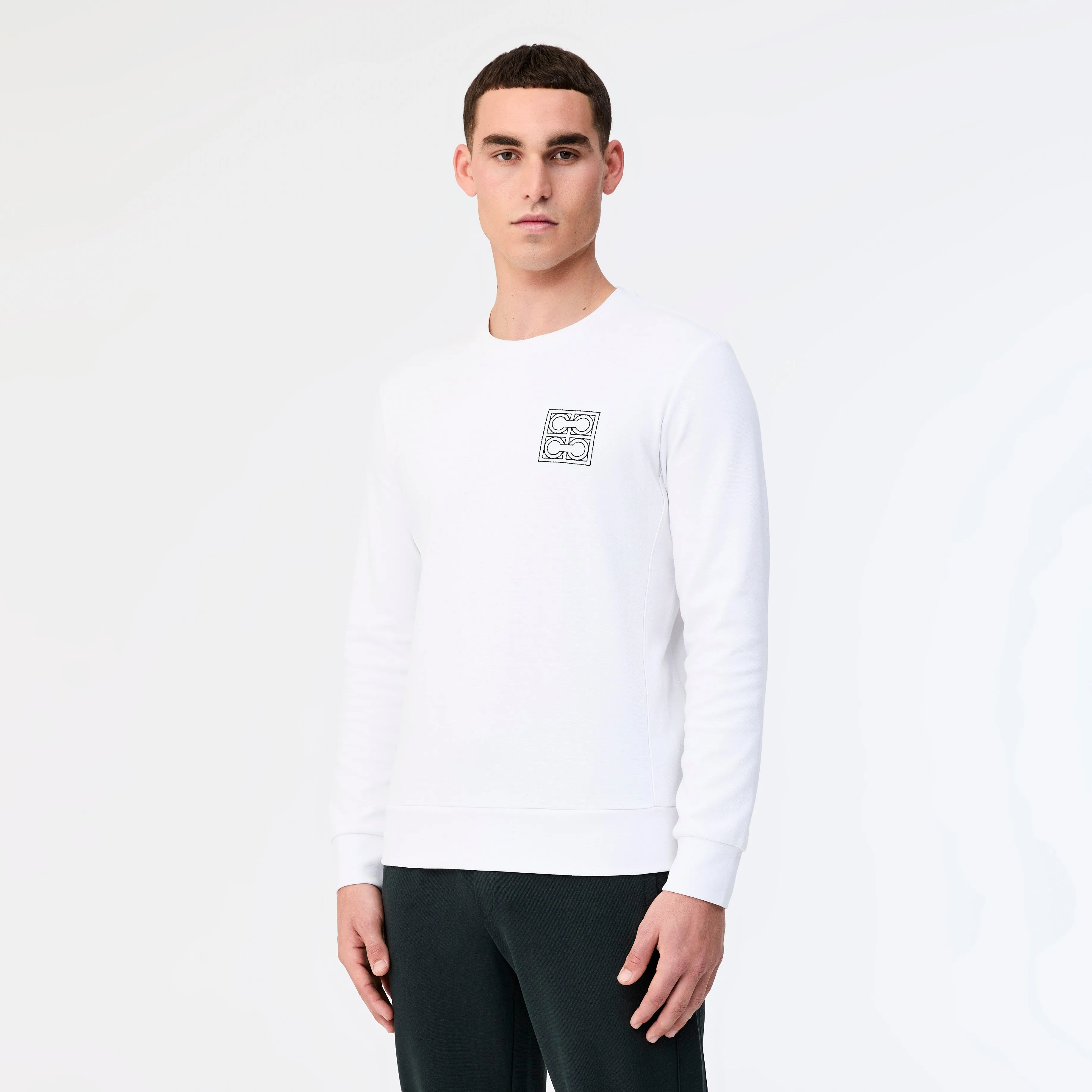 Tech Cotton Sweatshirt White
