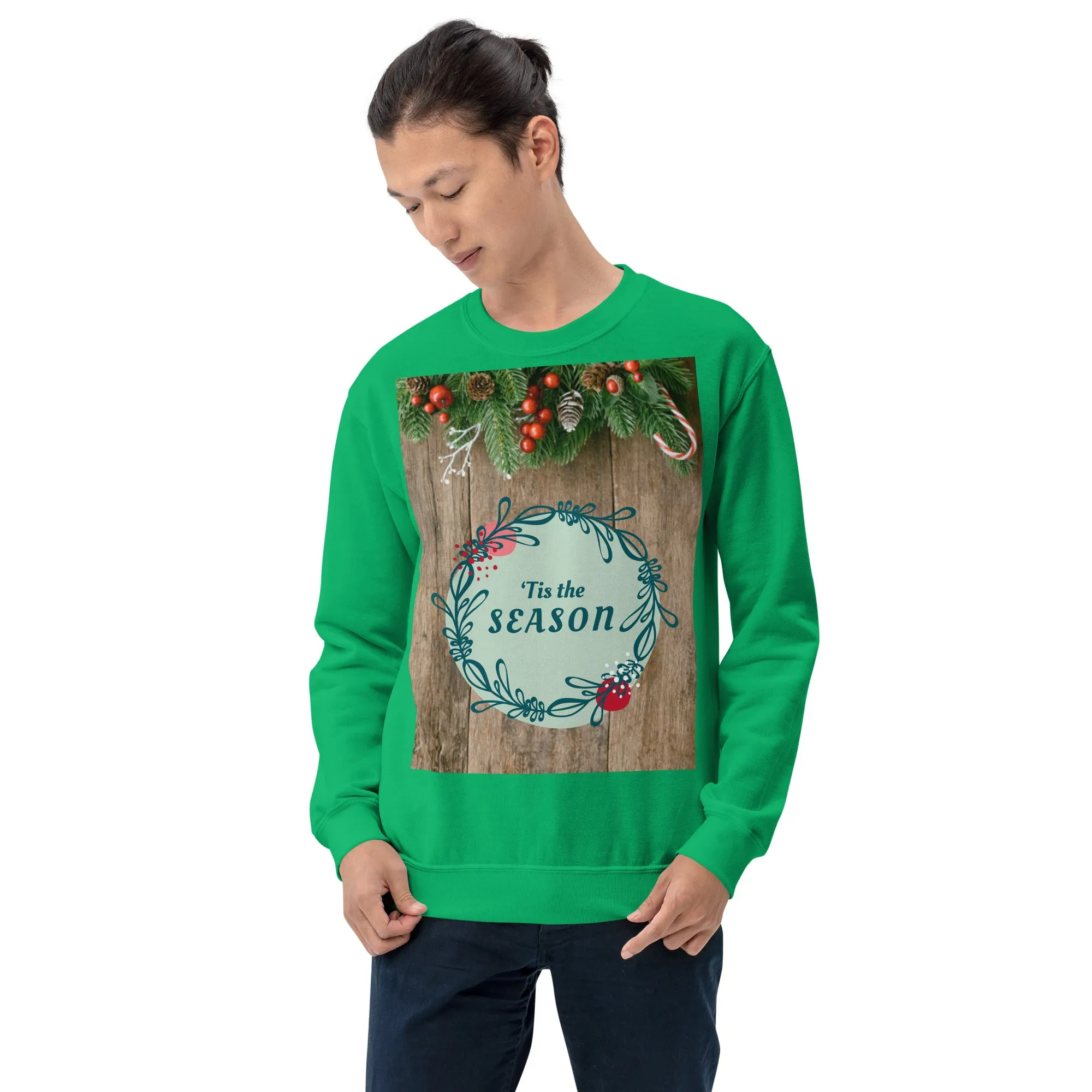 Tis The Season Christmas Sweatshirt (Glamourange Christmas Sweatshirt Men)