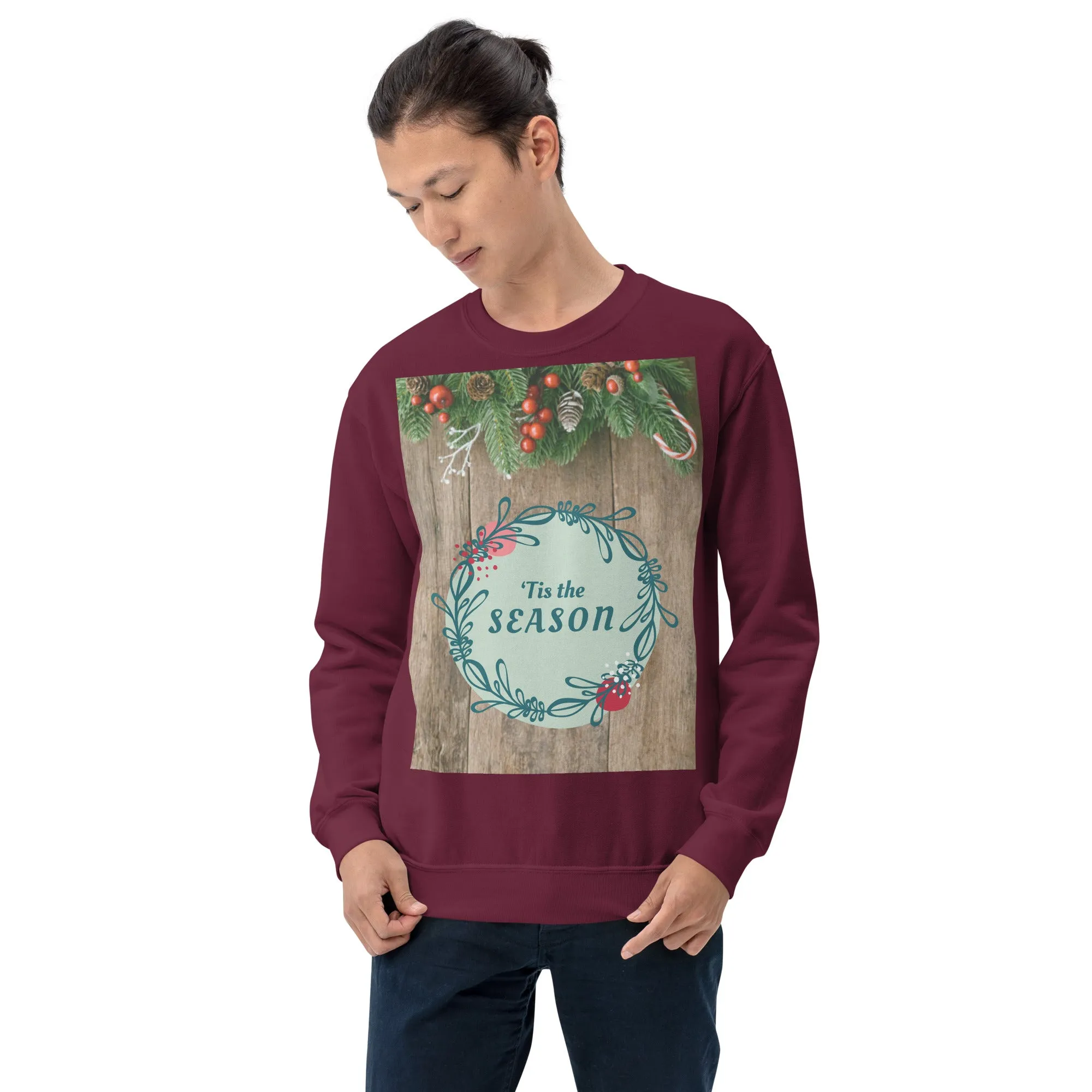Tis The Season Christmas Sweatshirt (Glamourange Christmas Sweatshirt Men)