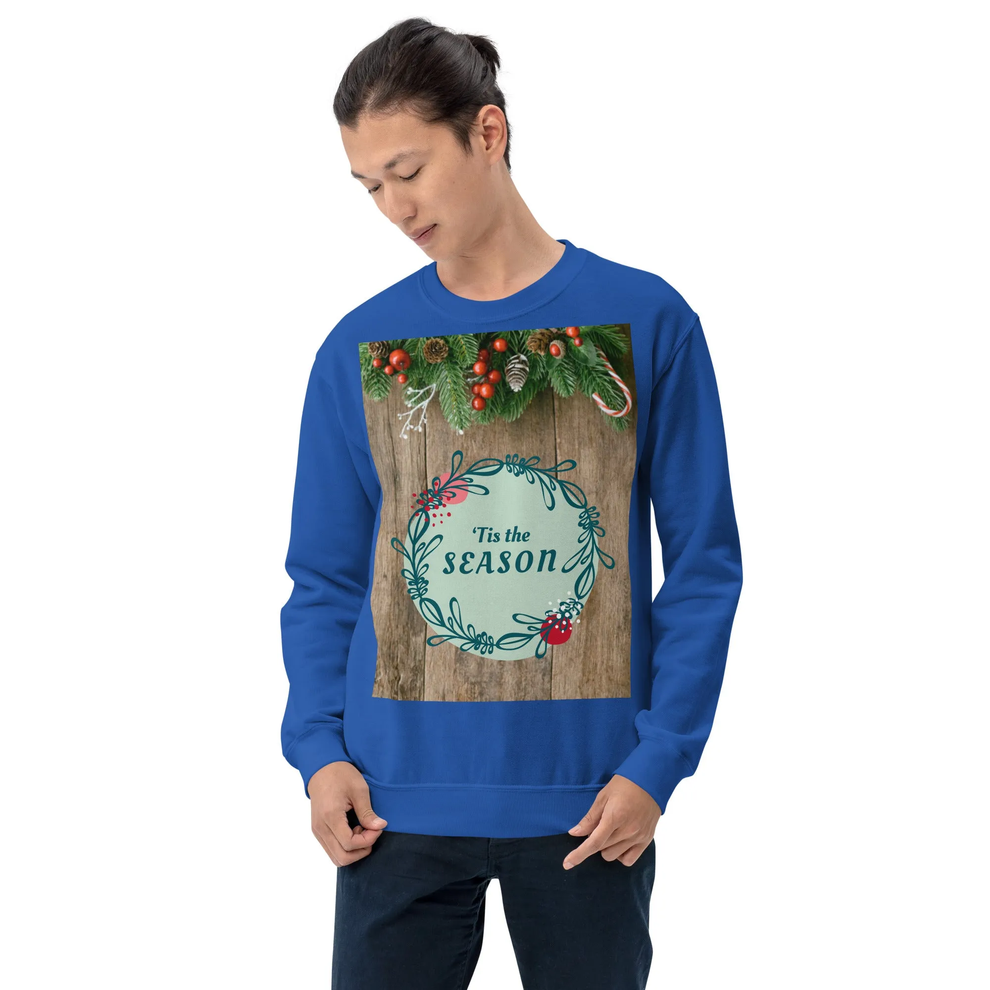 Tis The Season Christmas Sweatshirt (Glamourange Christmas Sweatshirt Men)