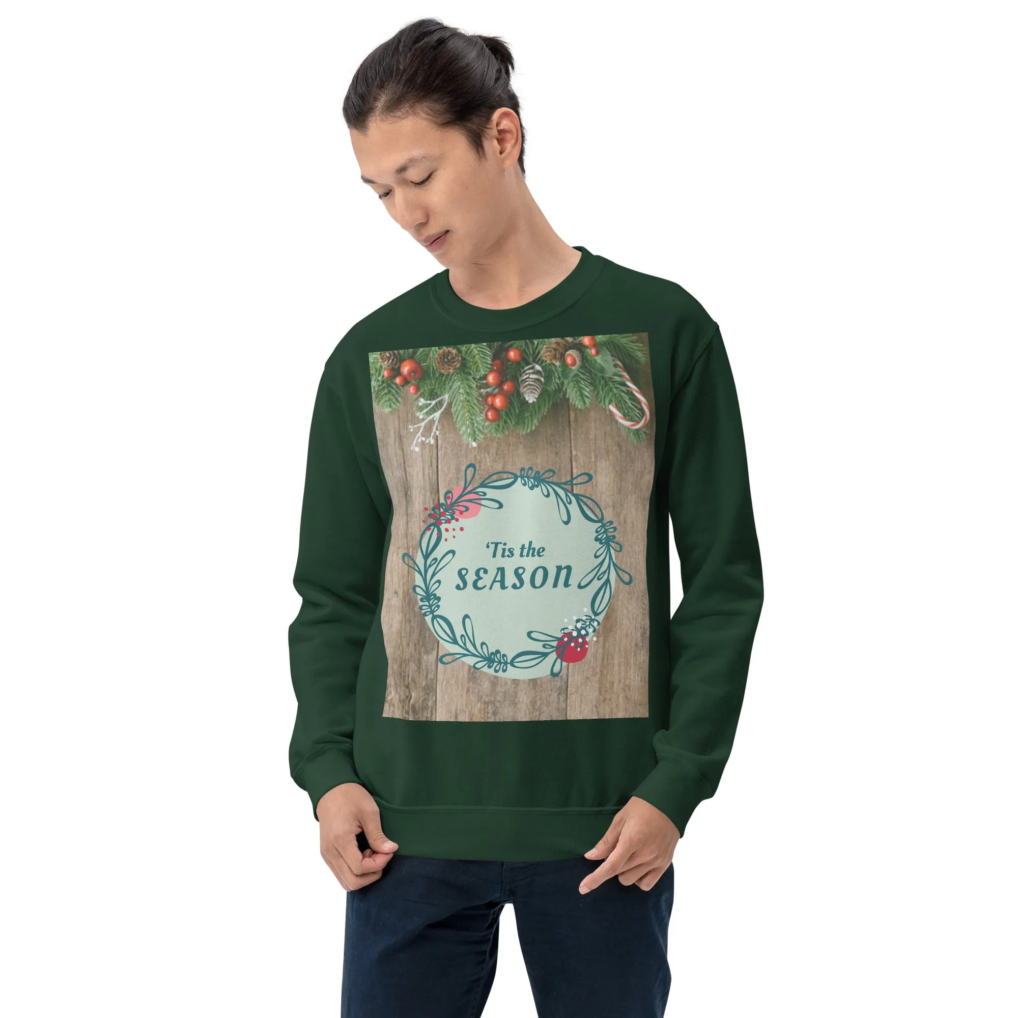Tis The Season Christmas Sweatshirt (Glamourange Christmas Sweatshirt Men)