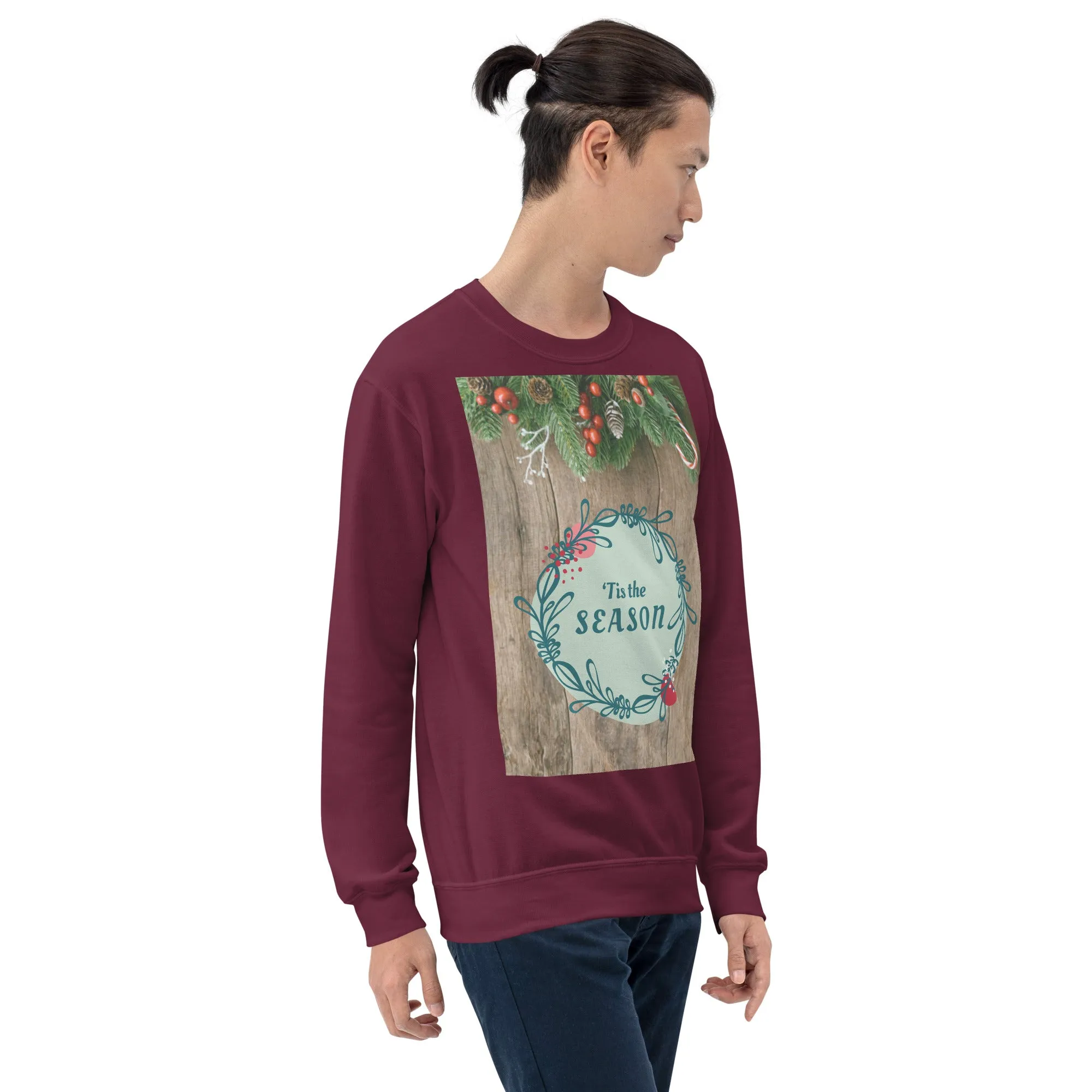 Tis The Season Christmas Sweatshirt (Glamourange Christmas Sweatshirt Men)