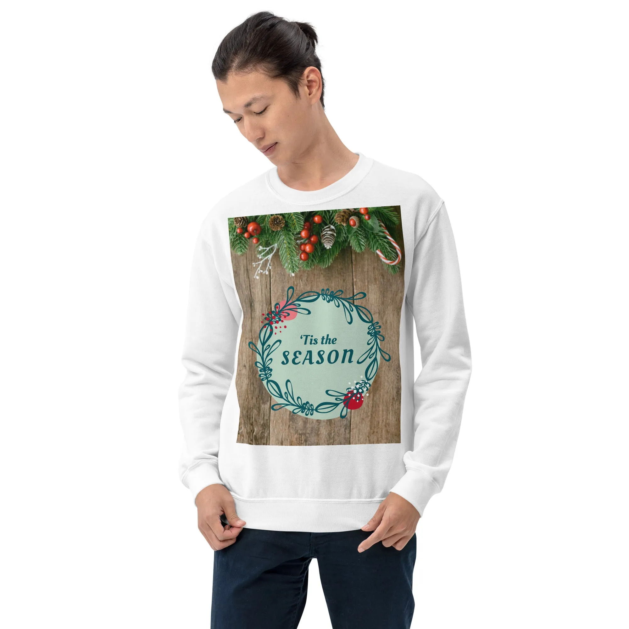 Tis The Season Christmas Sweatshirt (Glamourange Christmas Sweatshirt Men)