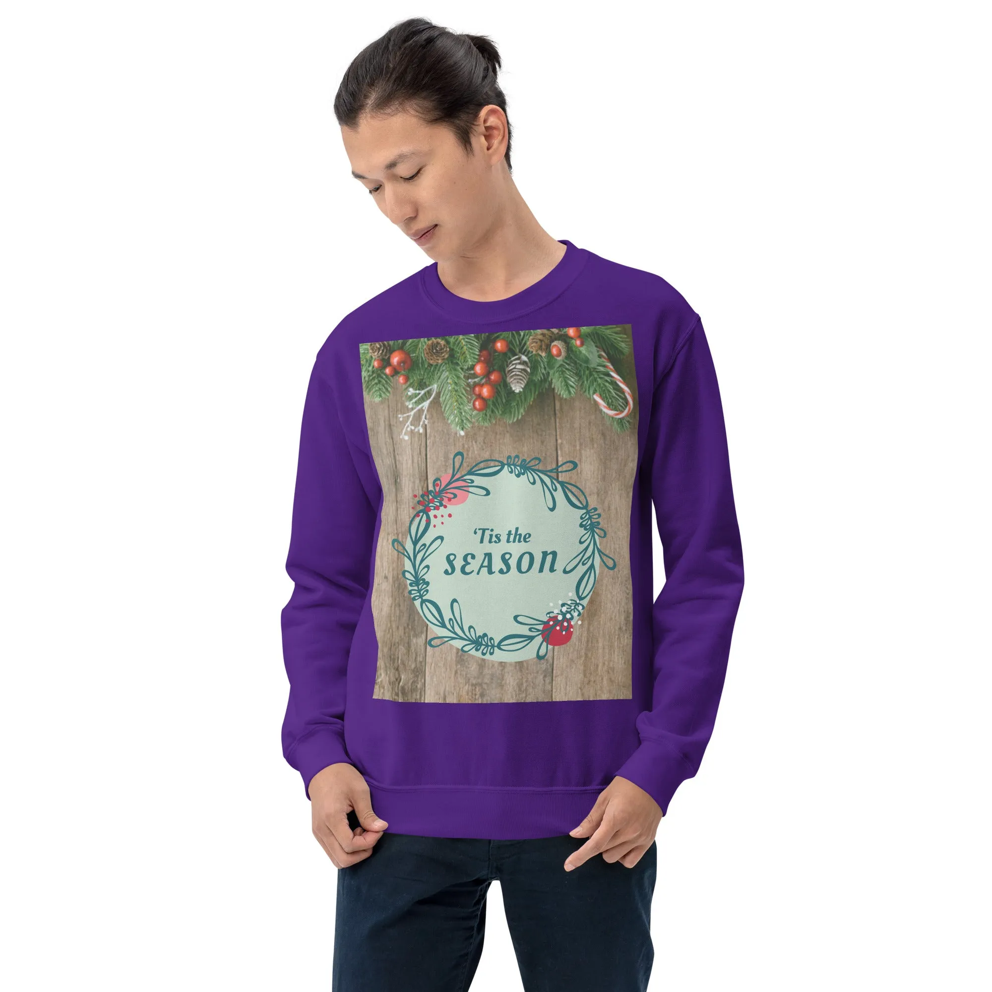 Tis The Season Christmas Sweatshirt (Glamourange Christmas Sweatshirt Men)