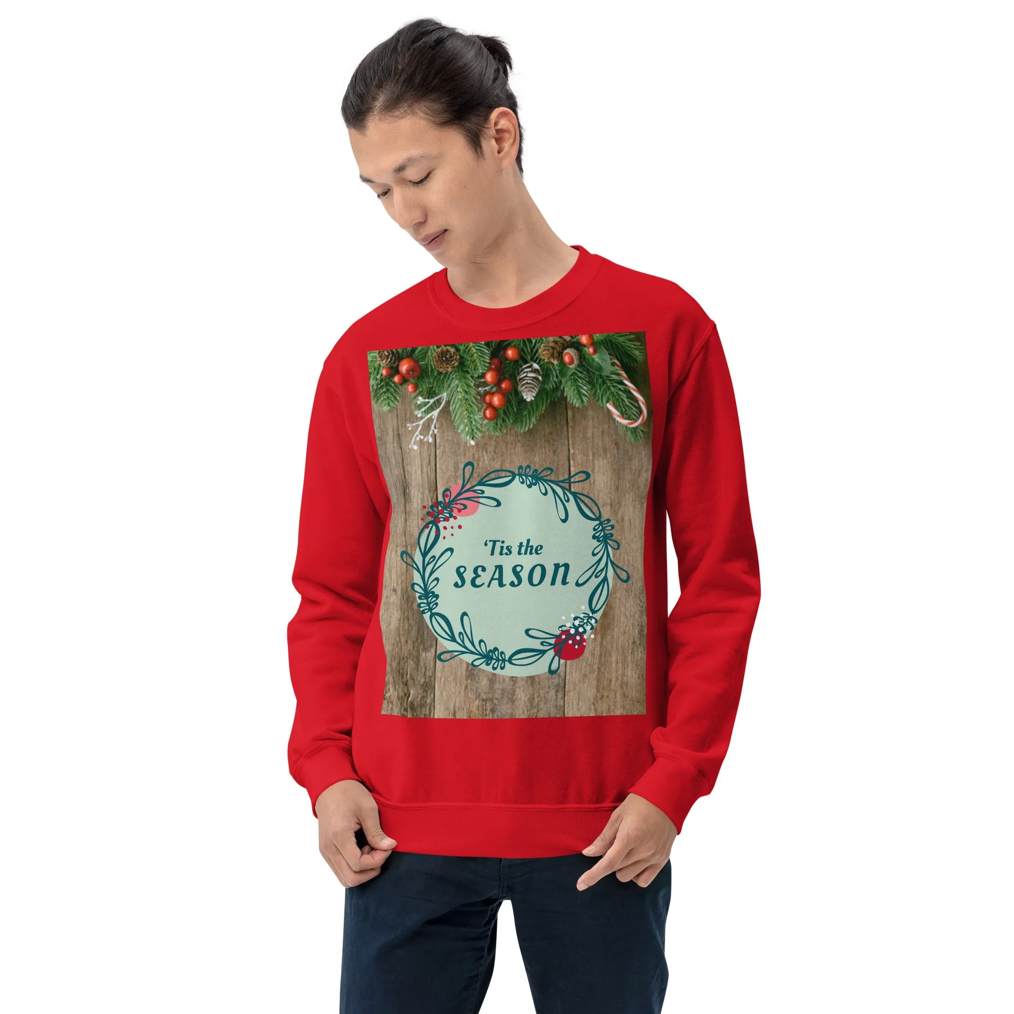 Tis The Season Christmas Sweatshirt (Glamourange Christmas Sweatshirt Men)