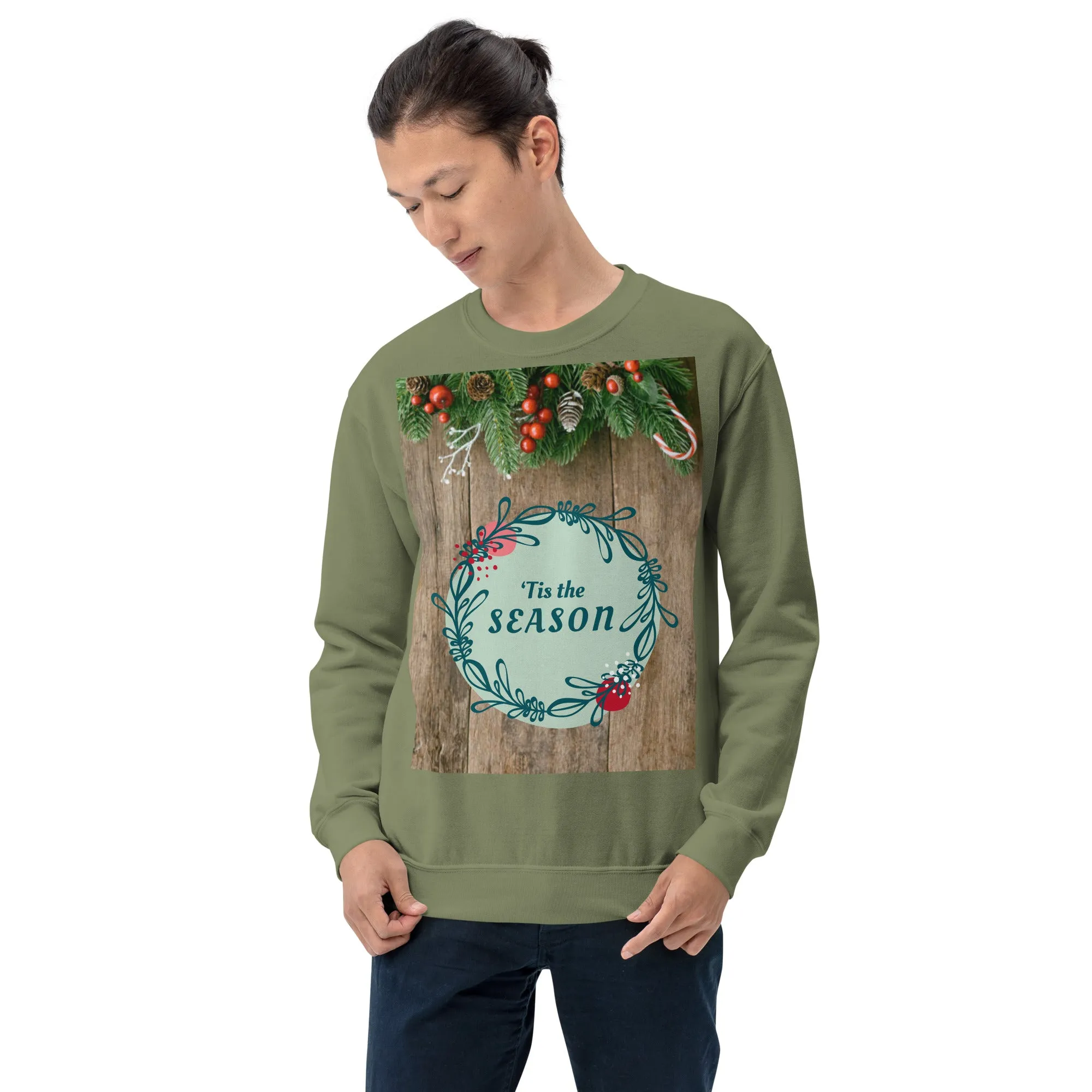 Tis The Season Christmas Sweatshirt (Glamourange Christmas Sweatshirt Men)