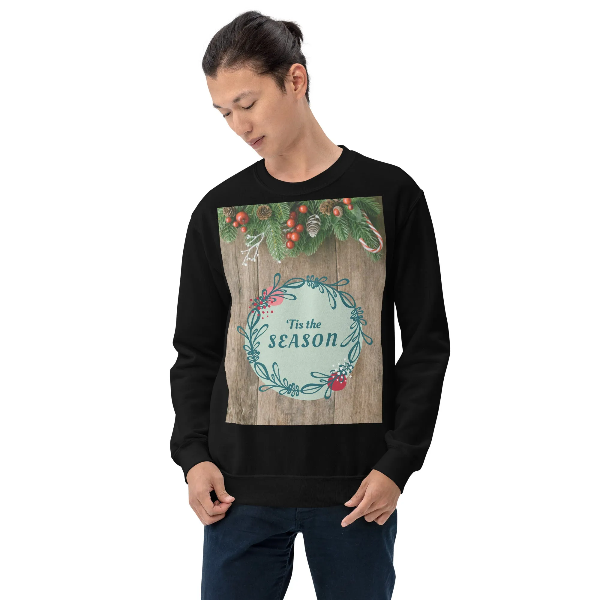 Tis The Season Christmas Sweatshirt (Glamourange Christmas Sweatshirt Men)