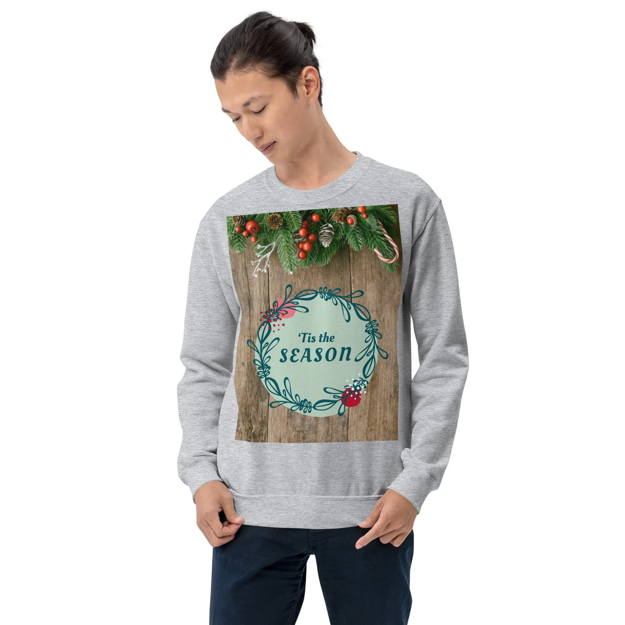 Tis The Season Christmas Sweatshirt (Glamourange Christmas Sweatshirt Men)