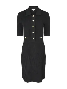 Veronica Beard Short Sleeve Lauper Dress in Black