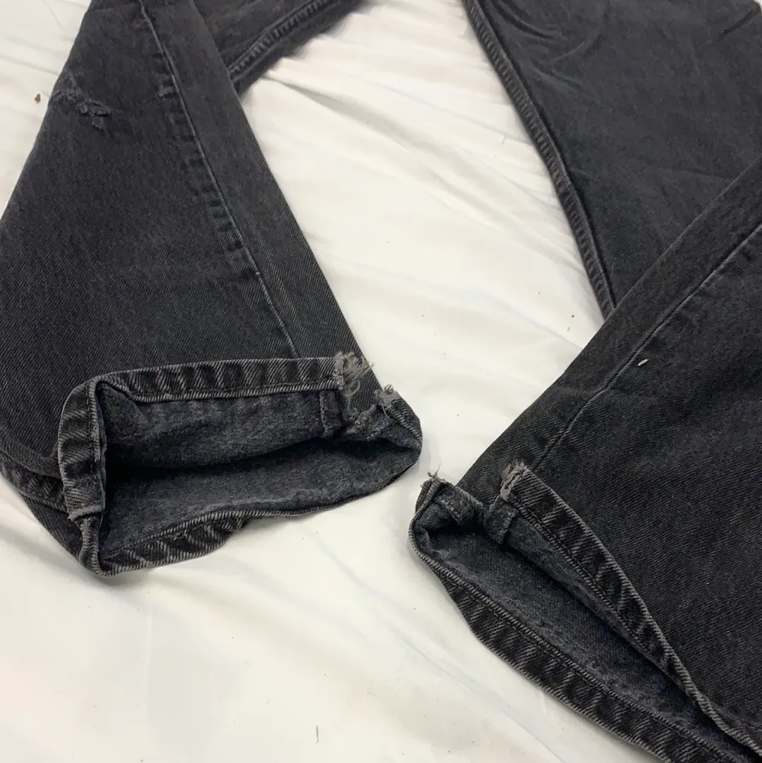 Vintage Levi’s 501 Black Distressed Denim Jeans - W29