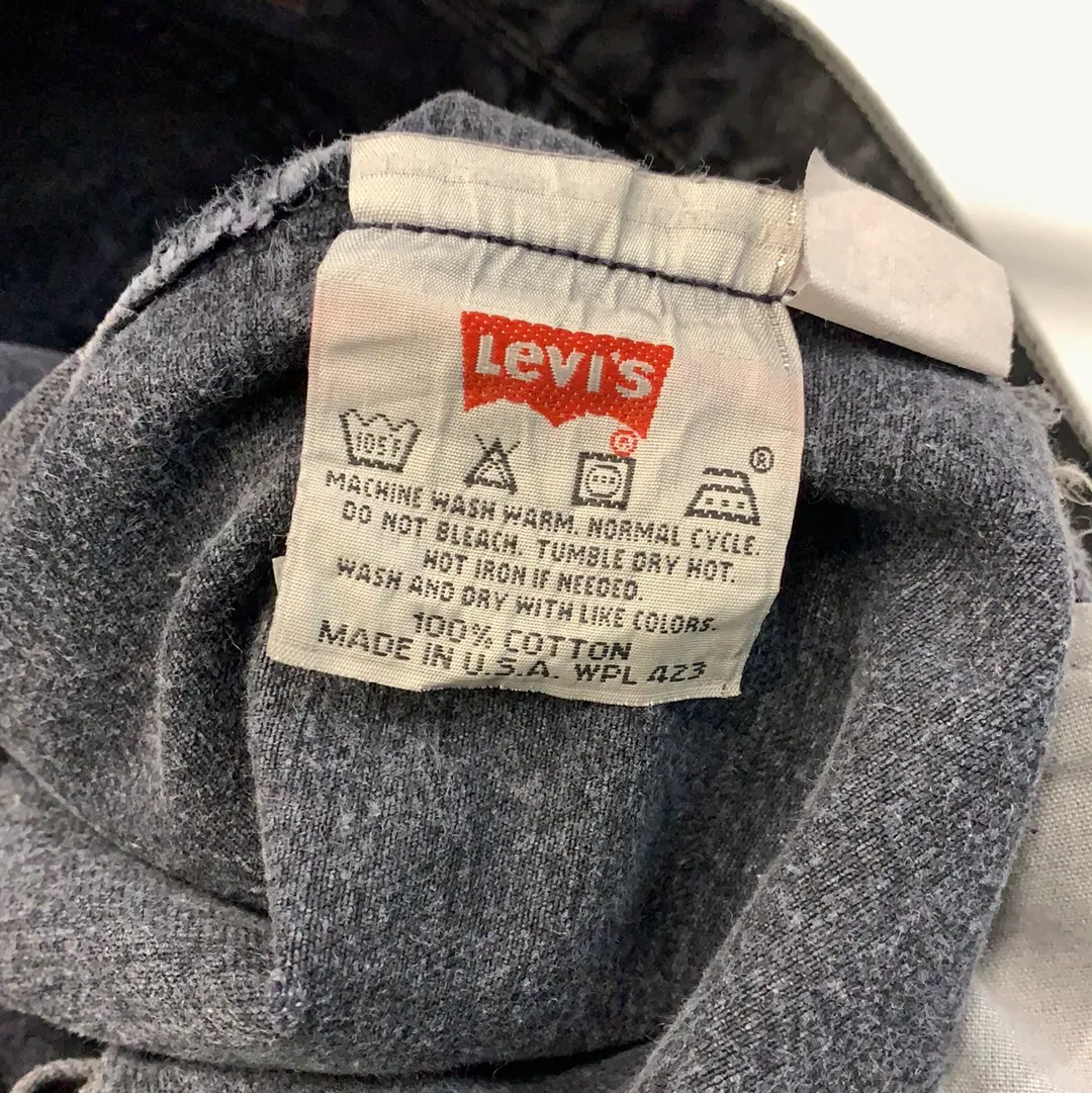 Vintage Levi’s 501 Black Distressed Denim Jeans - W29