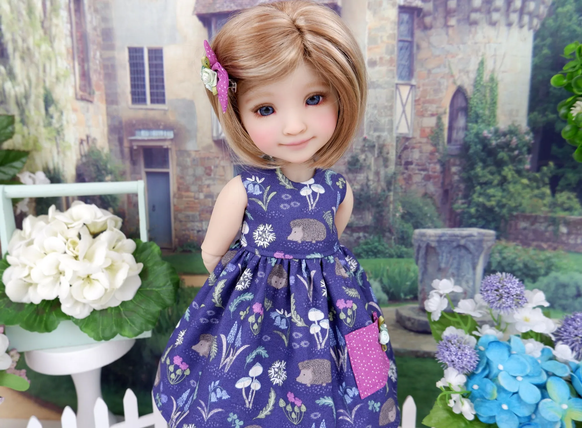 Wee Hedgehog - dress with shoes for Ruby Red Fashion Friends doll