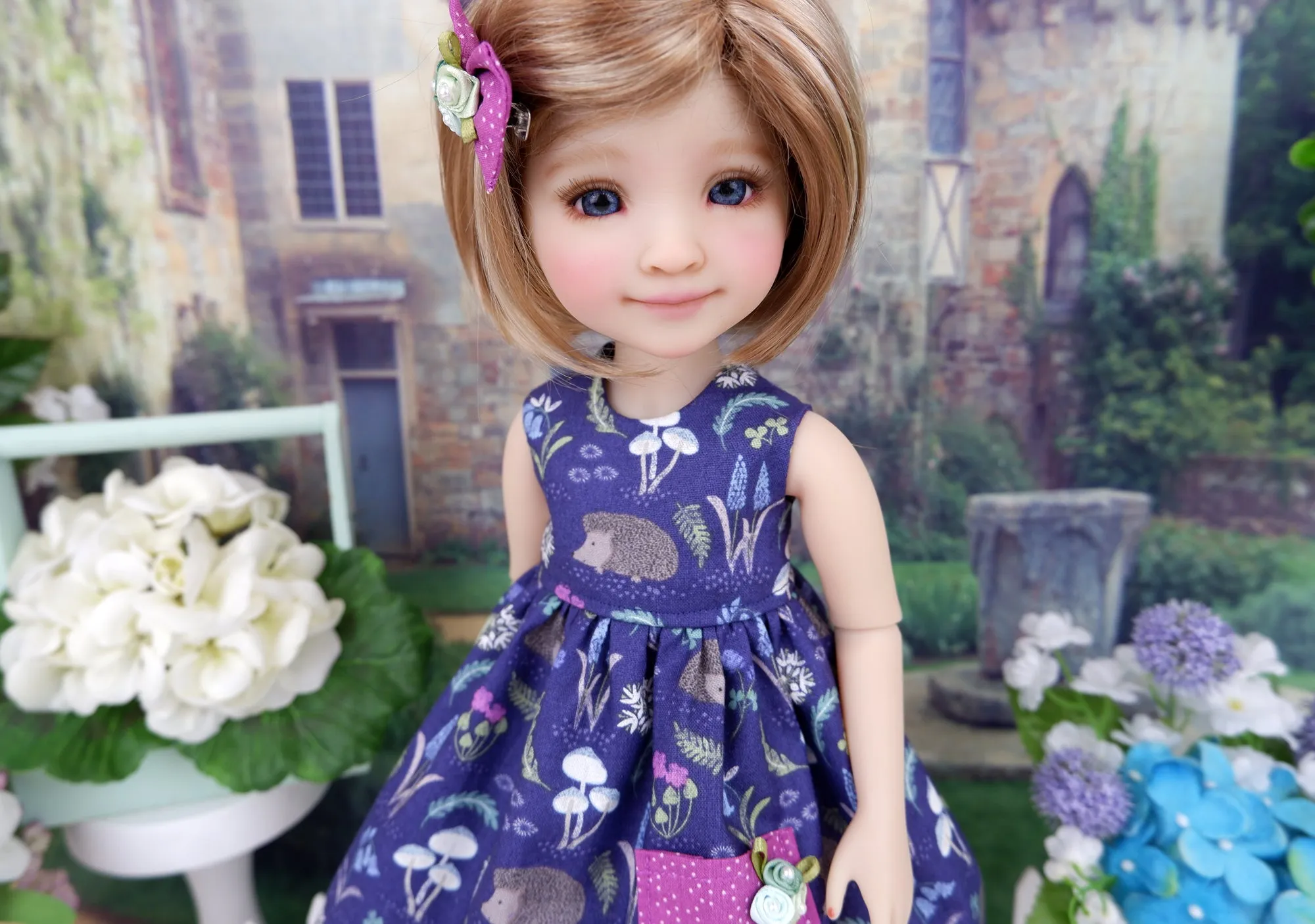 Wee Hedgehog - dress with shoes for Ruby Red Fashion Friends doll